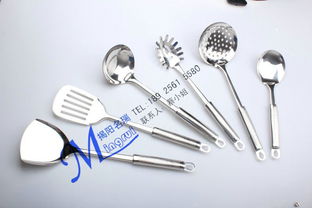 揭陽廚具廠家 全不銹鋼廚房用品 勺瓢鏟撈批發(fā) 加長隔熱廚具